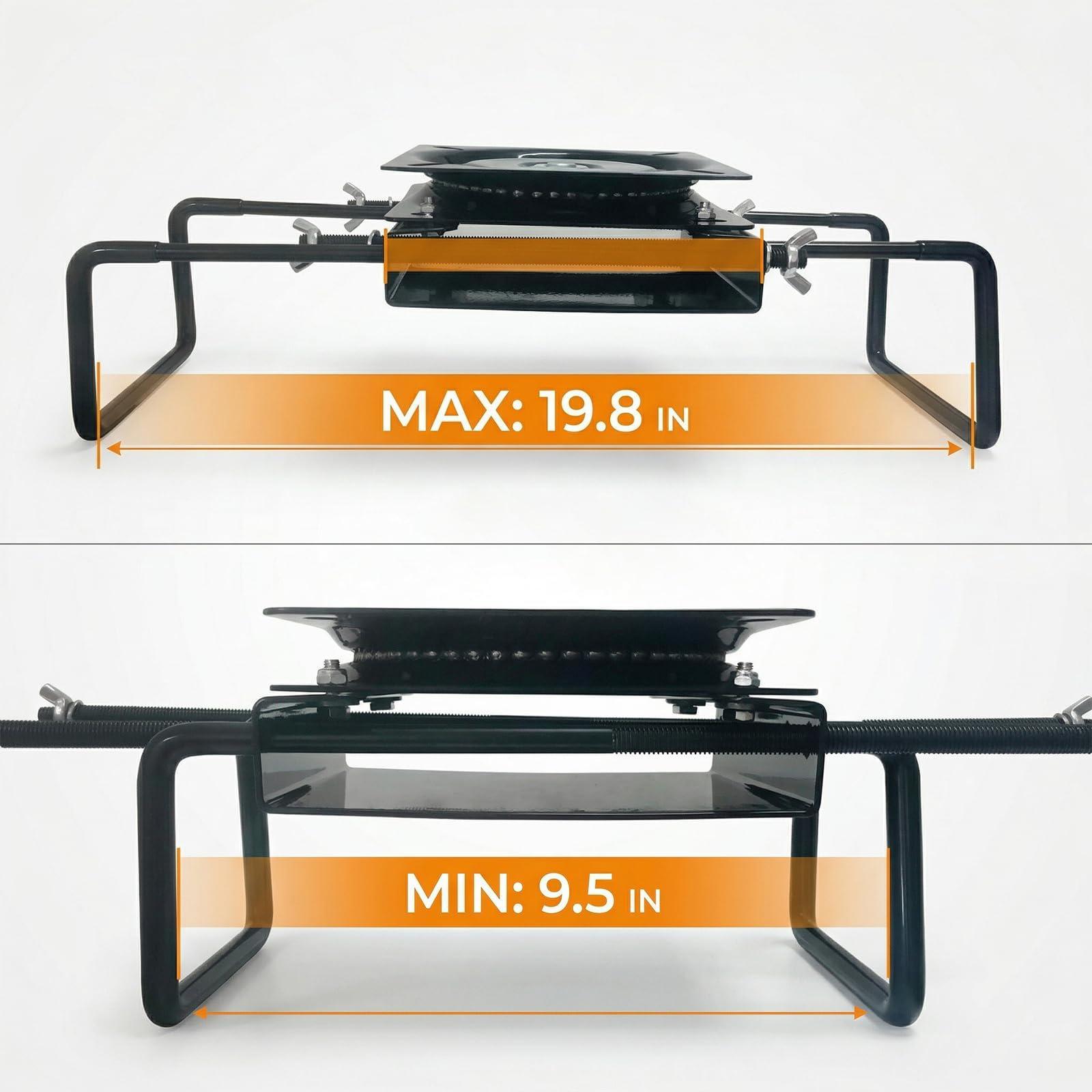 安全に固定できるボートシートベース回転プラットフォーム鉄製台 - Fishing Boat Seat のレビューと価格
